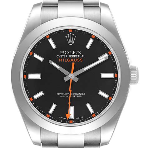 rolex milgauss black bezel